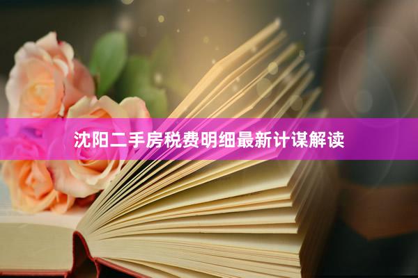 沈阳二手房税费明细最新计谋解读